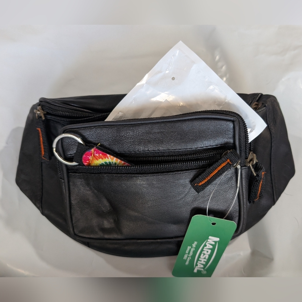 New And Filled With Goodies Black Waist Bag - Men's Fanny Pack Marshal